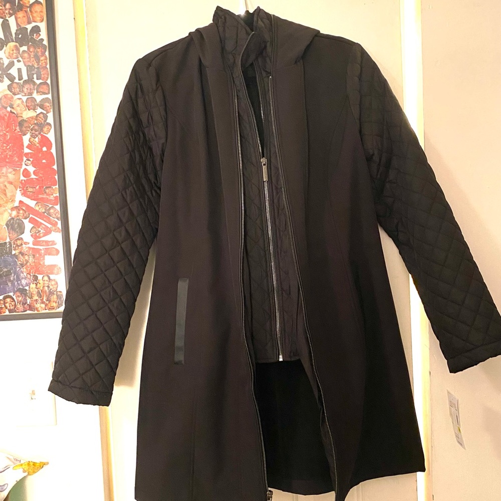 Michael Kors double zip hooded jacket